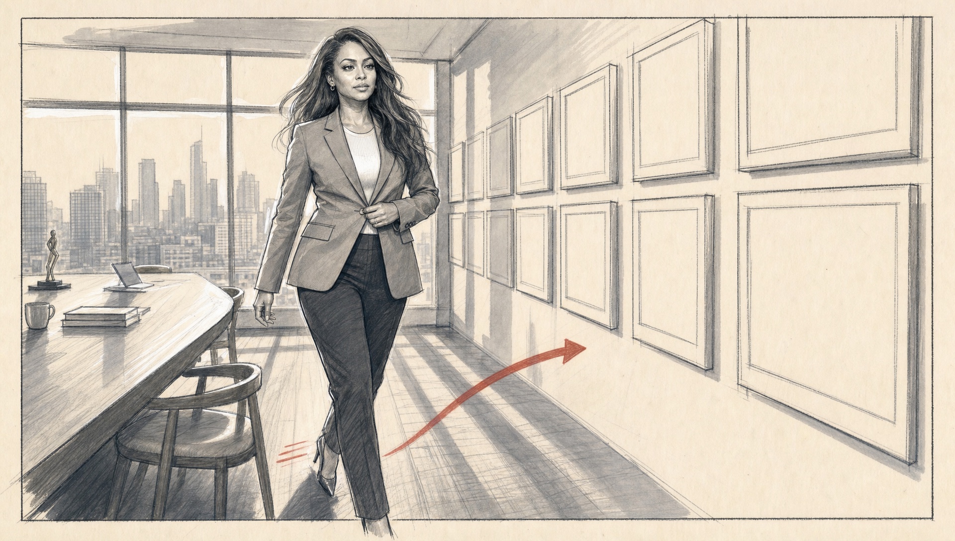 Panel 03 drawing, the boss reveal